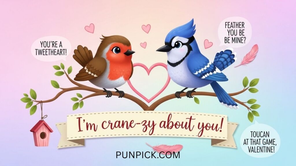 Bird Love Puns for Valentine’s Day
