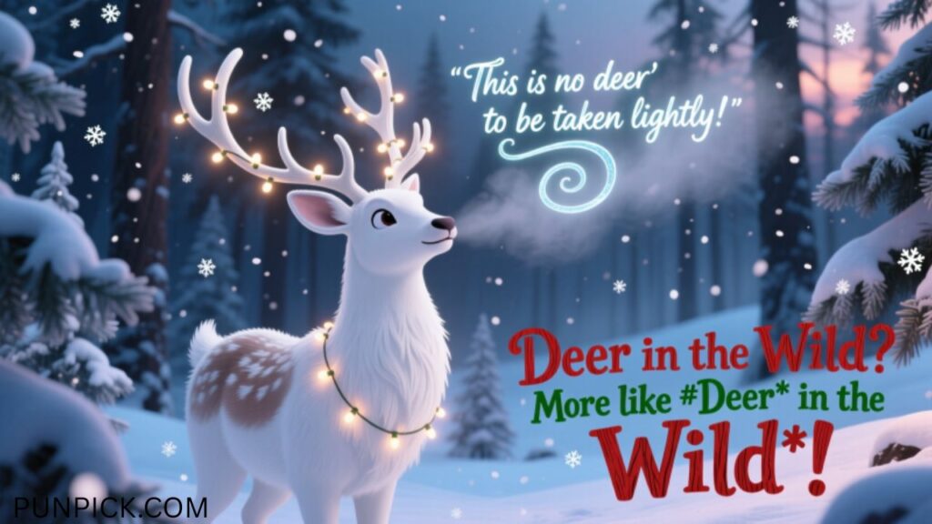 Christmas and Winter Deer Puns