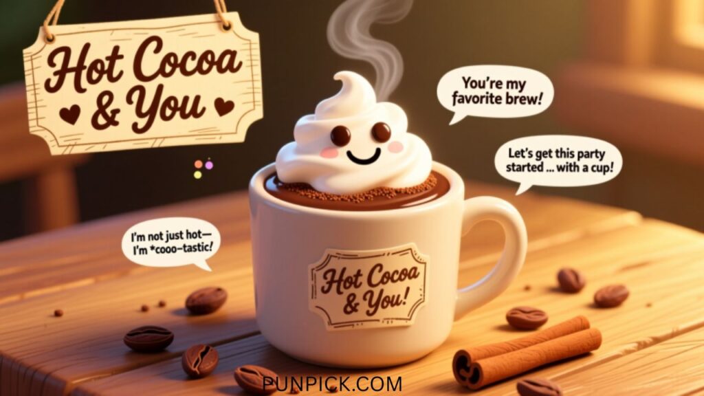 Cocoa-Inspired Hot Chocolate Puns