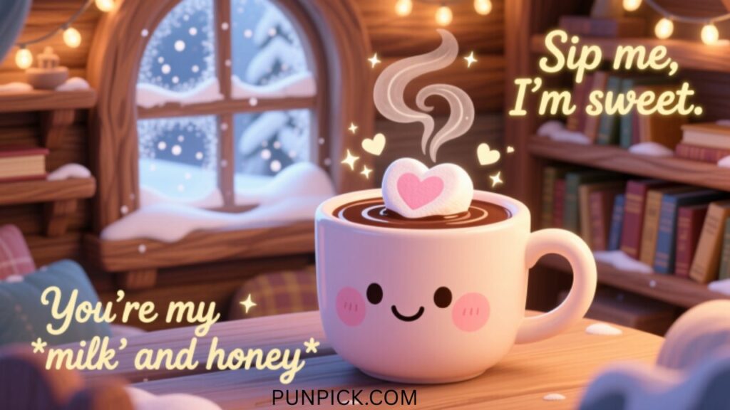 Cute Hot Chocolate Love Puns