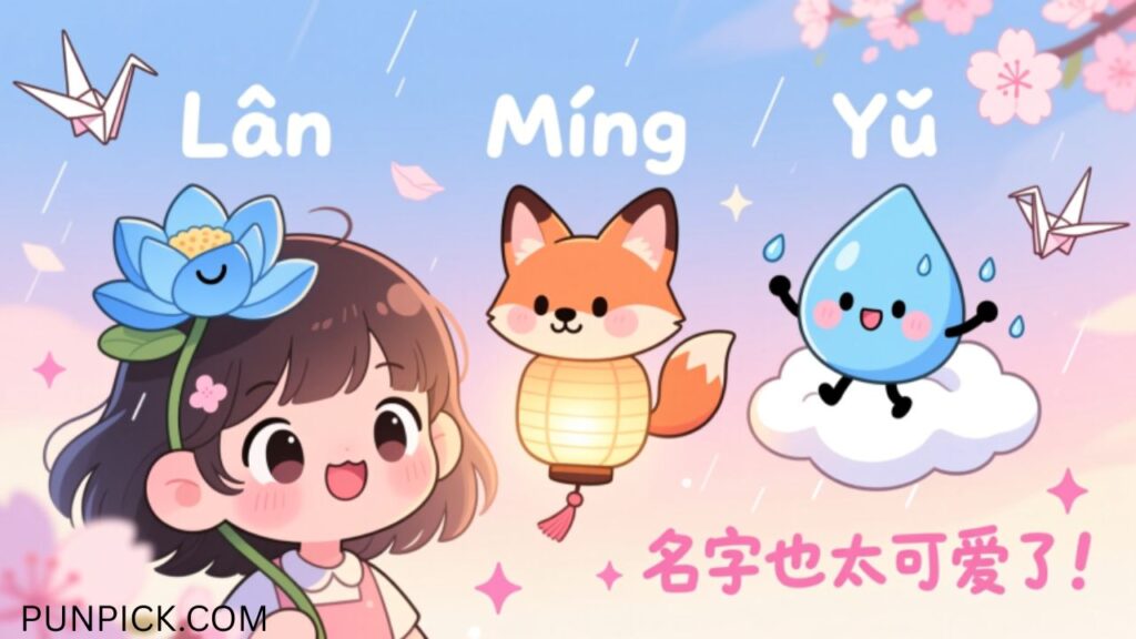 Cute and Lovely Chinese Name Puns