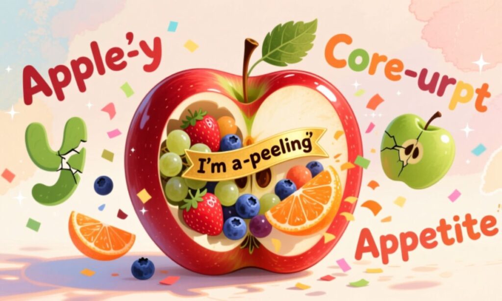 Fruit-Filled Apple Puns