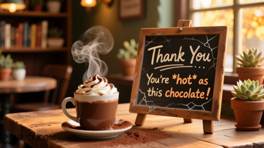 Hot Chocolate Thank You Puns