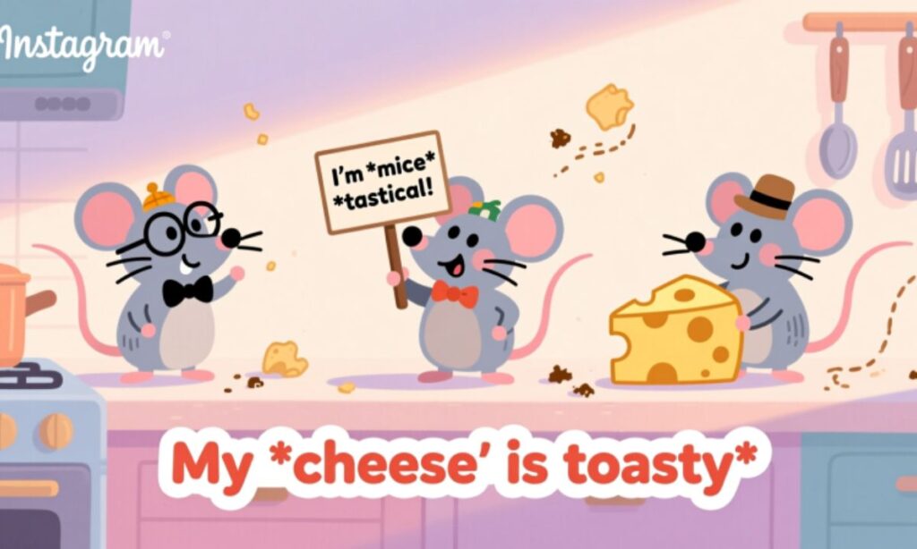 Mouse Puns for Social Media Captions