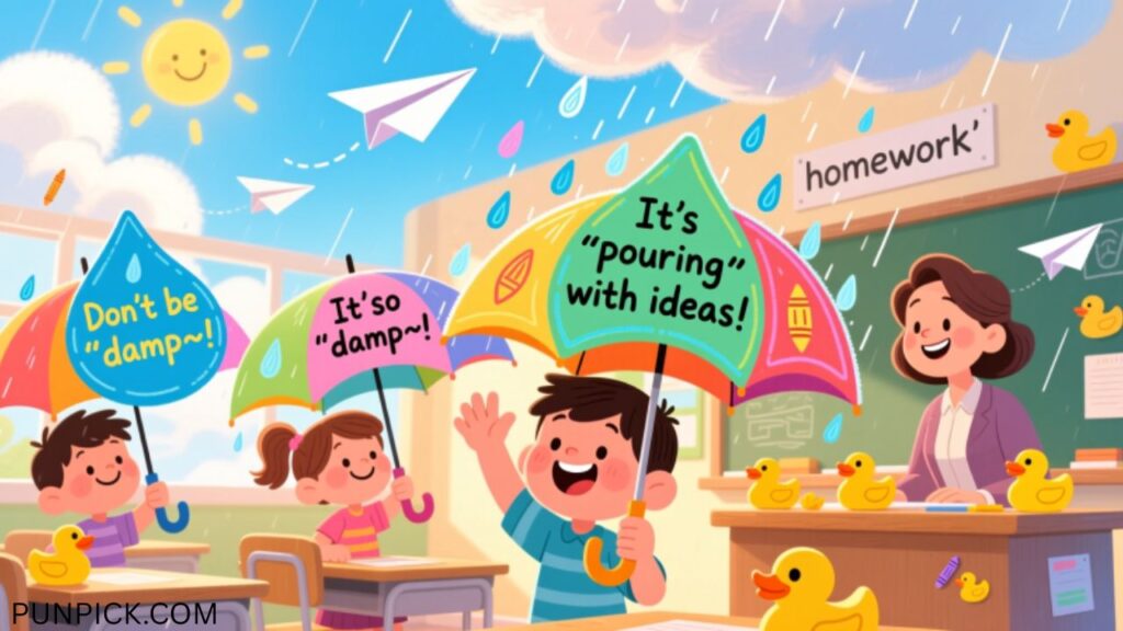 Rain Puns for School