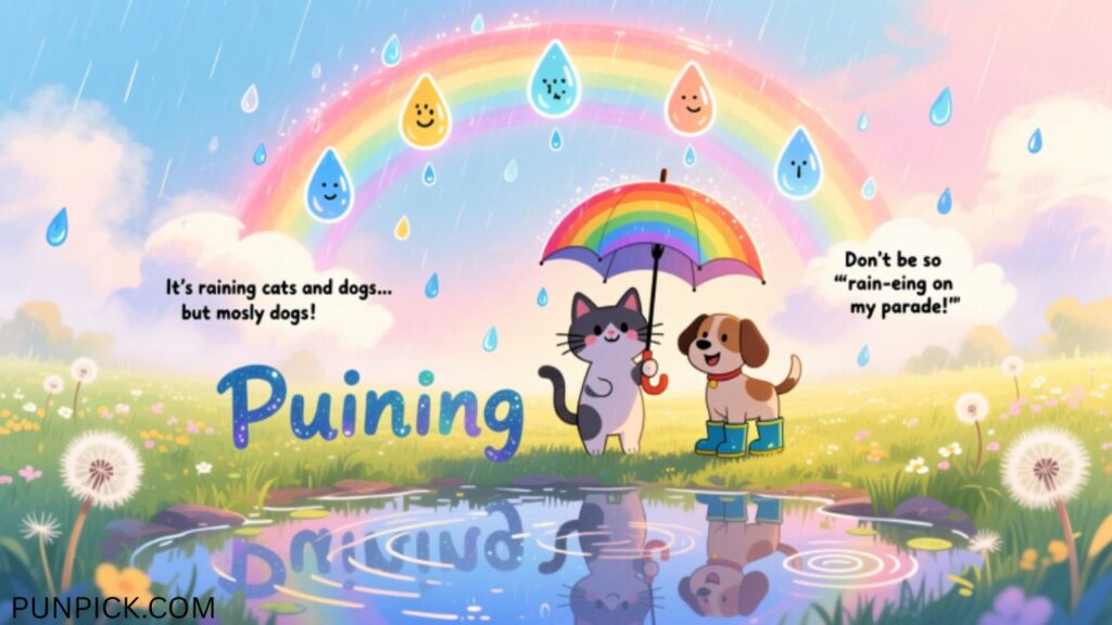 Rainbow-Inspired Rain Puns