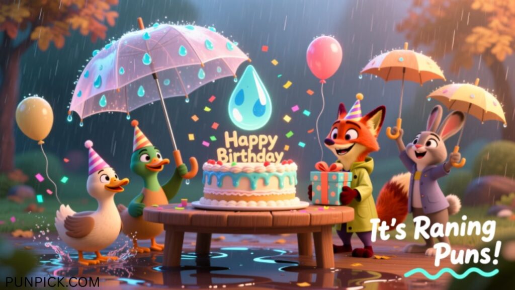 Rainy-Birthday Puns