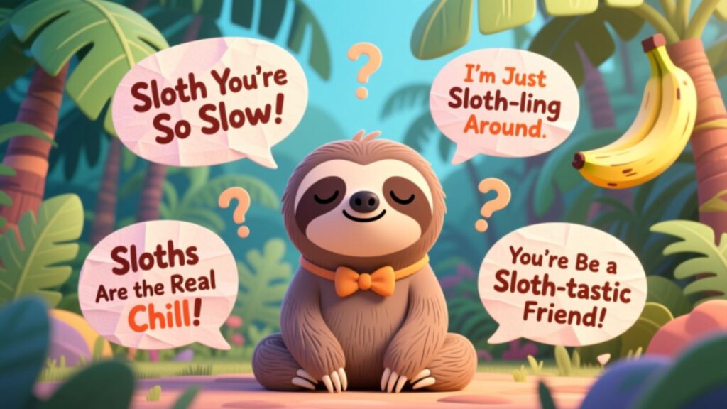 Sloth Name Puns