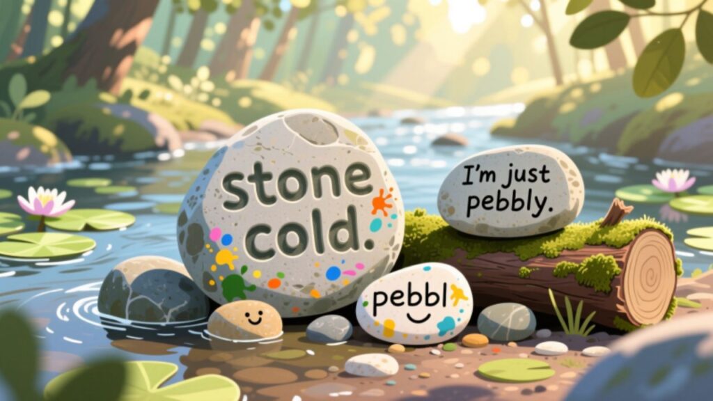 Stone and Pebble Puns