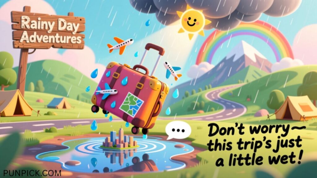 Travel Related Rain Puns