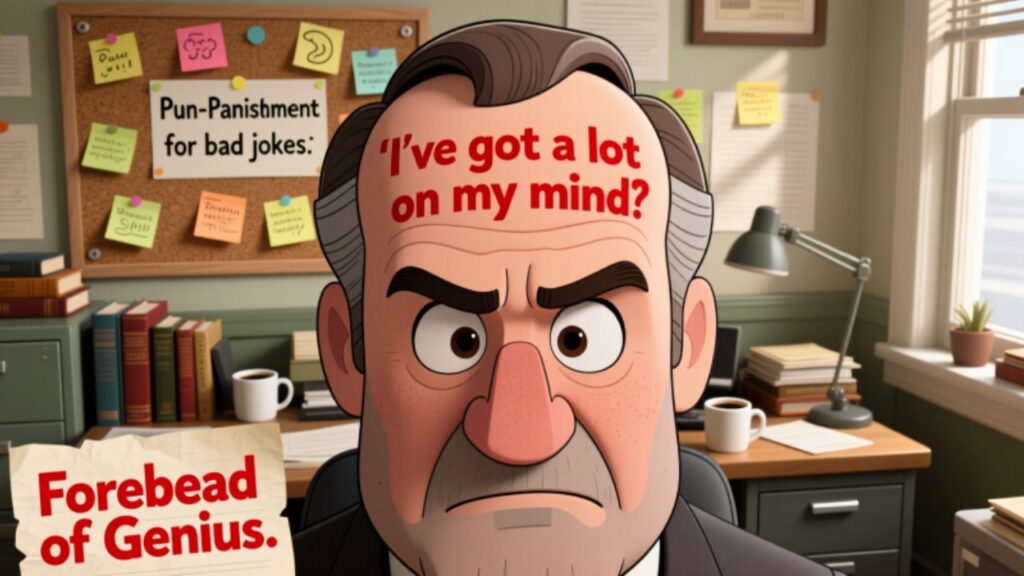 big forehead puns and jokes for adults