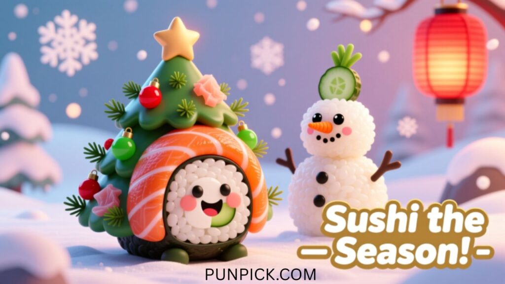 christmas sushi puns