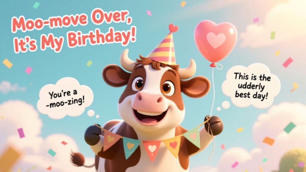 cow birthday puns
