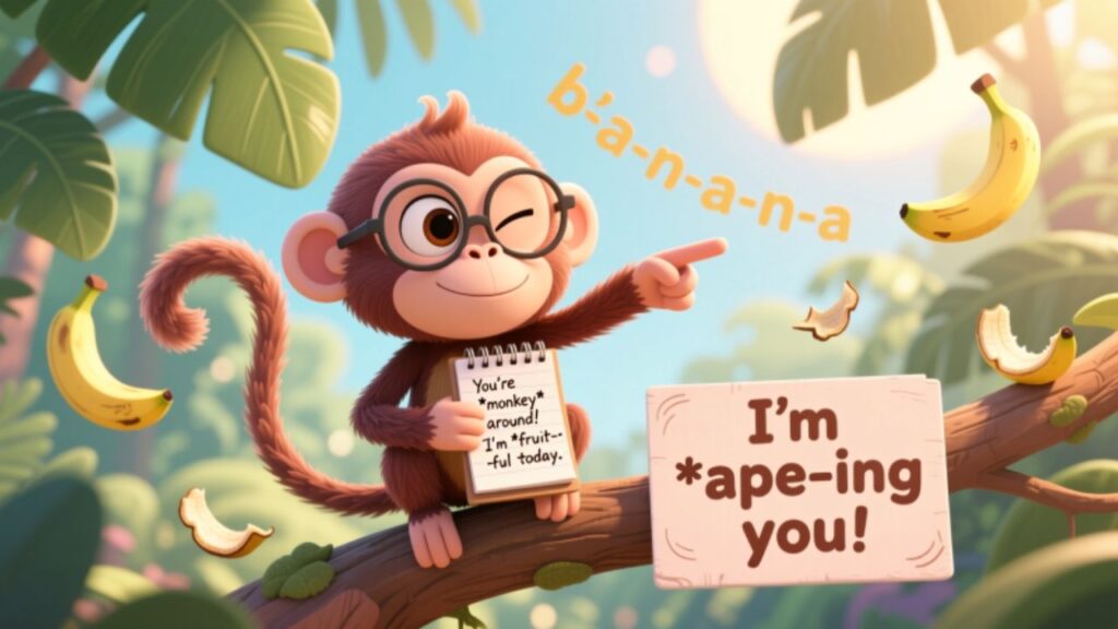 cute and clever monkey puns