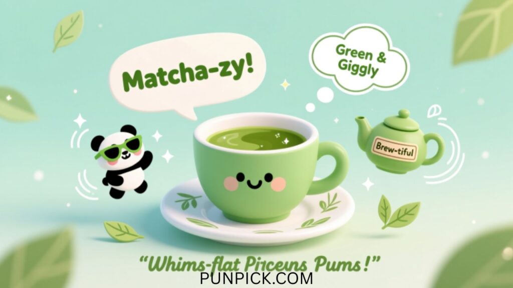 cute matcha puns