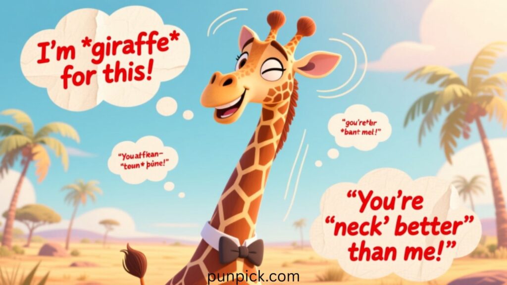 funny giraffe puns and jokes