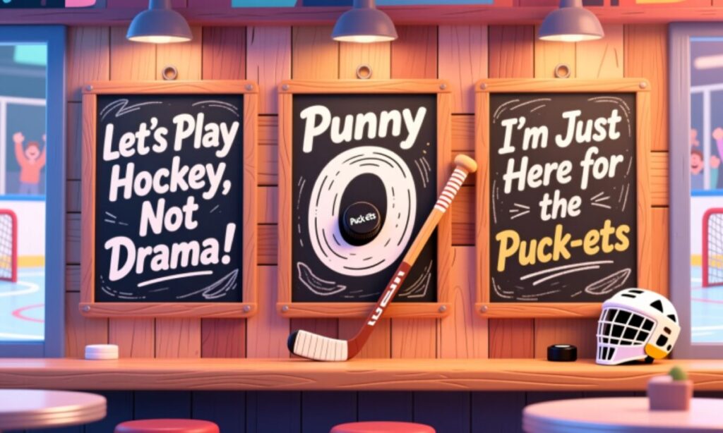 Hockey Puns for Signs