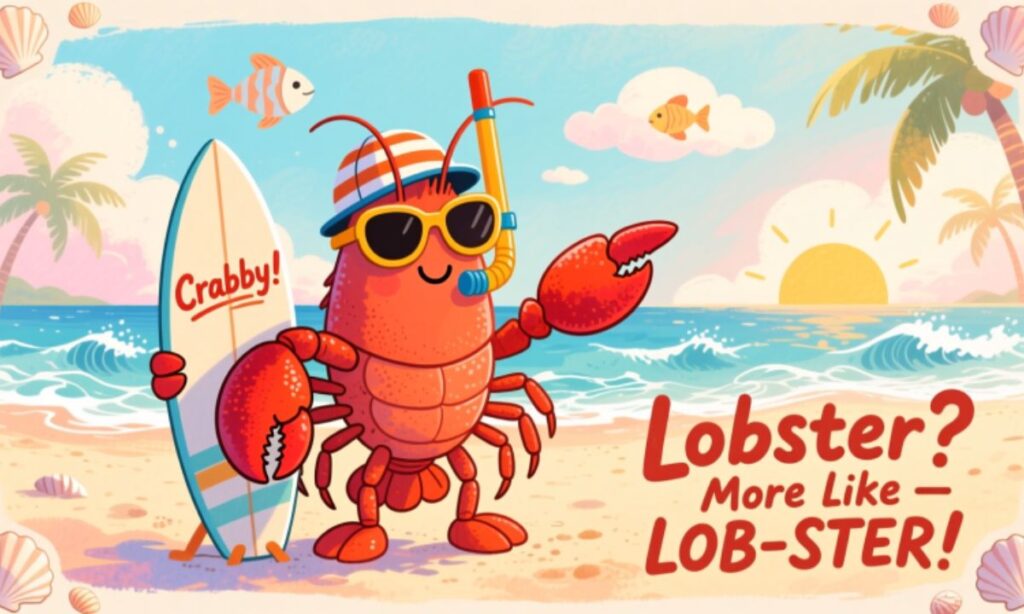 Ocean and Beach Inspired Lobster Puns