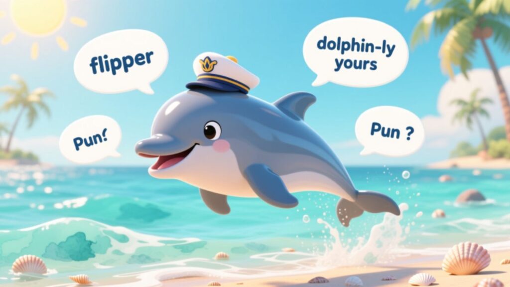 playful dolphin puns