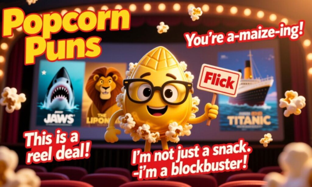 Popcorn Puns for Movie Lovers