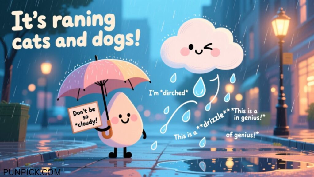 rainy day puns