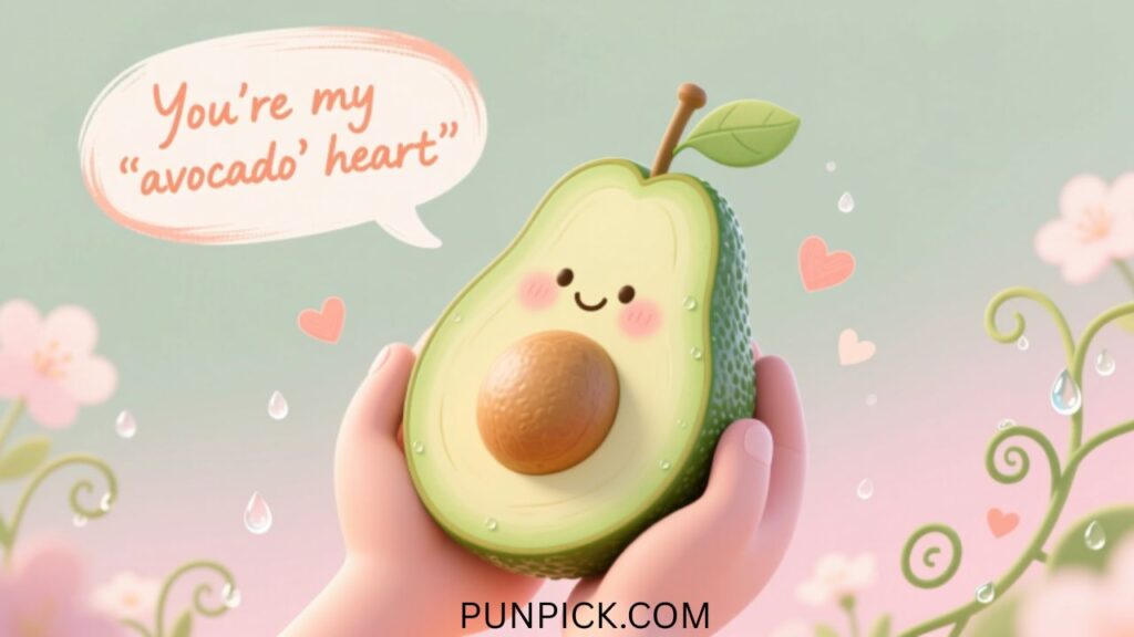 romantic avocado puns