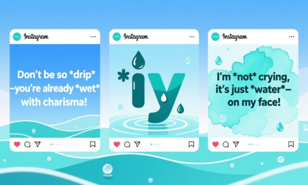 Water Puns Captions for Instagram