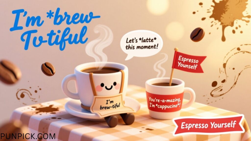 Cute Coffee Puns