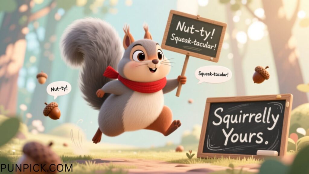 Cute Squirrel Puns