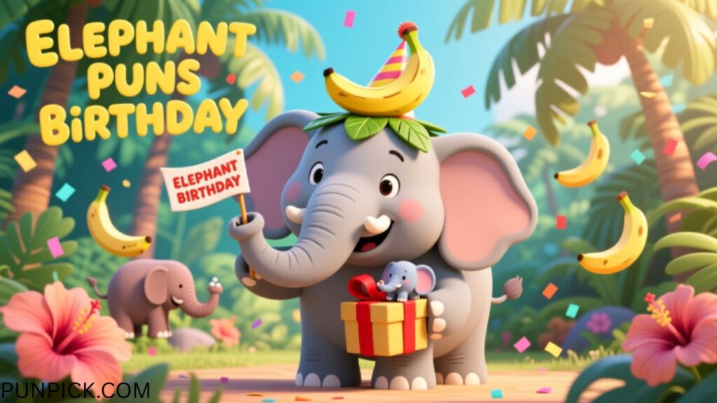Elephant Puns Birthday