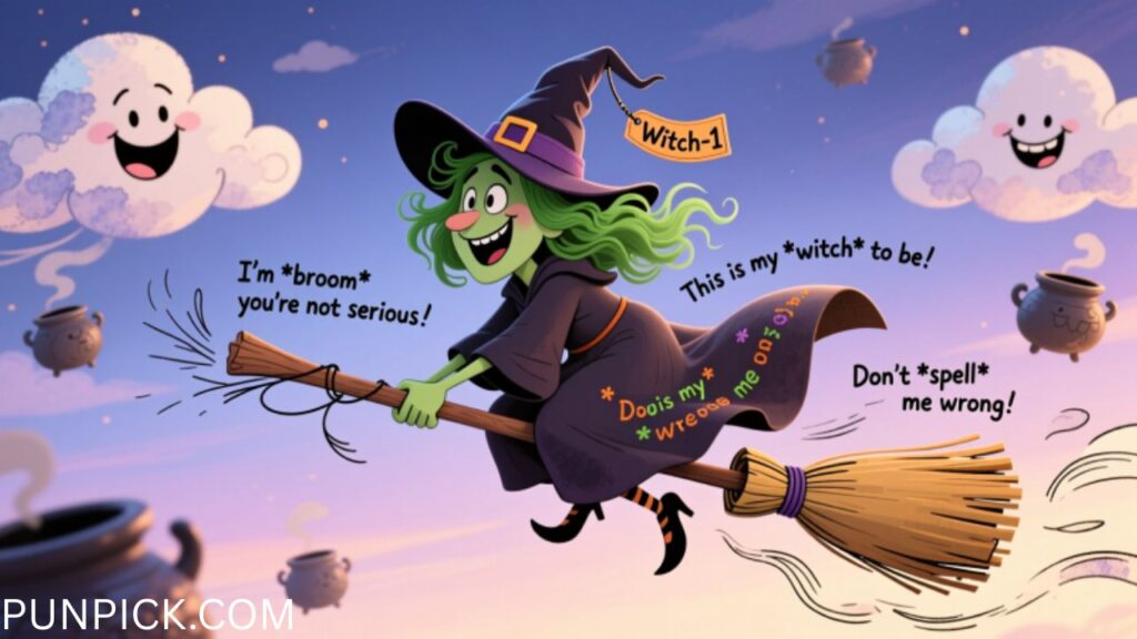 Hilarious Witch Puns Broomstick Edition