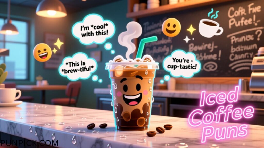 Iced Coffee Puns