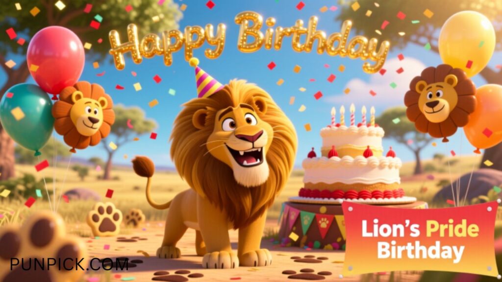 Lion Puns Birthday