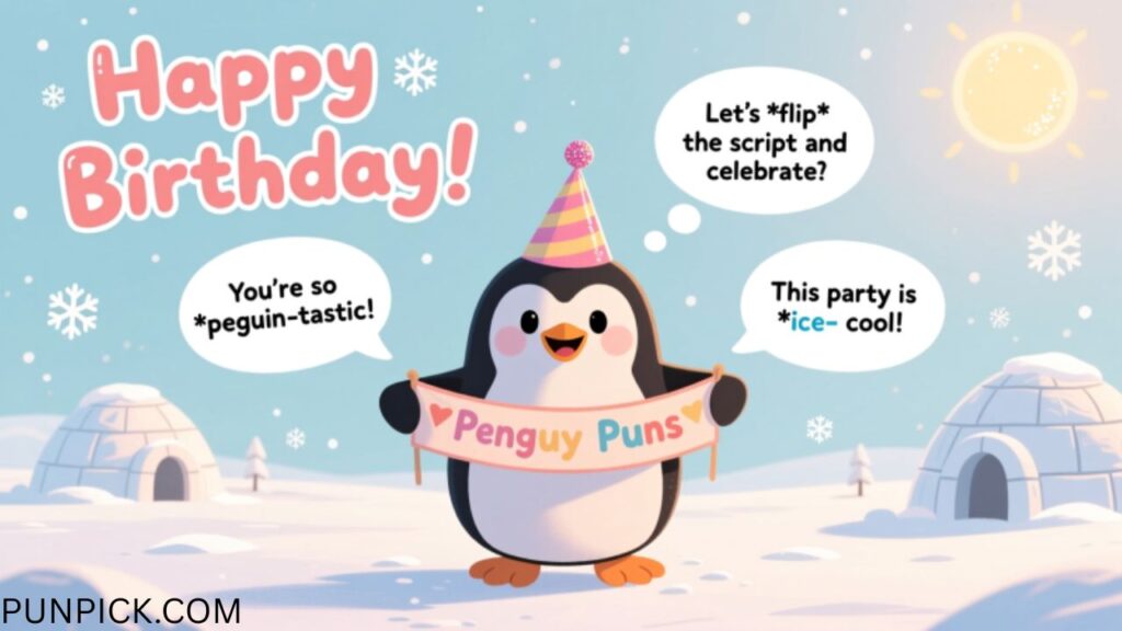 Penguin Puns Birthday