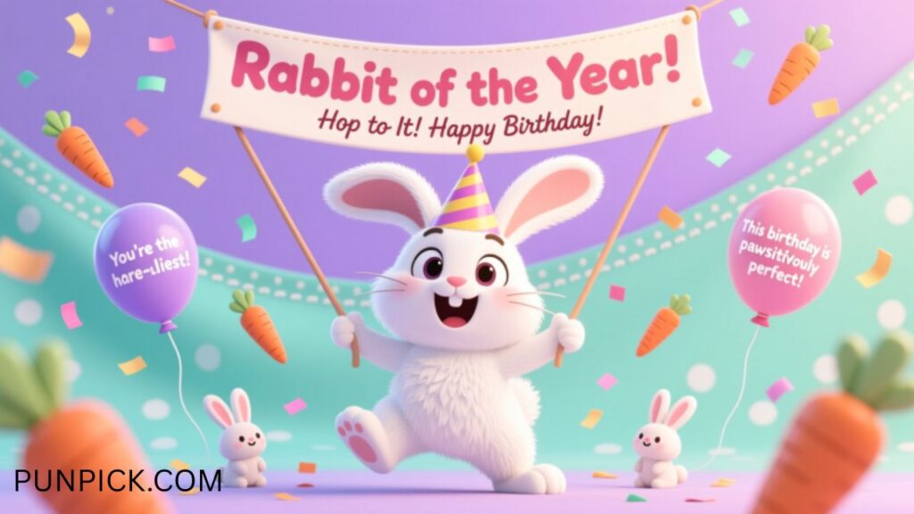 Rabbit Birthday Puns