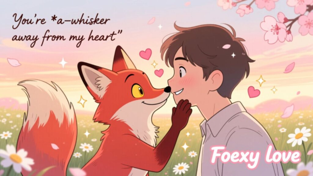 Romantic and flirty Fox Puns