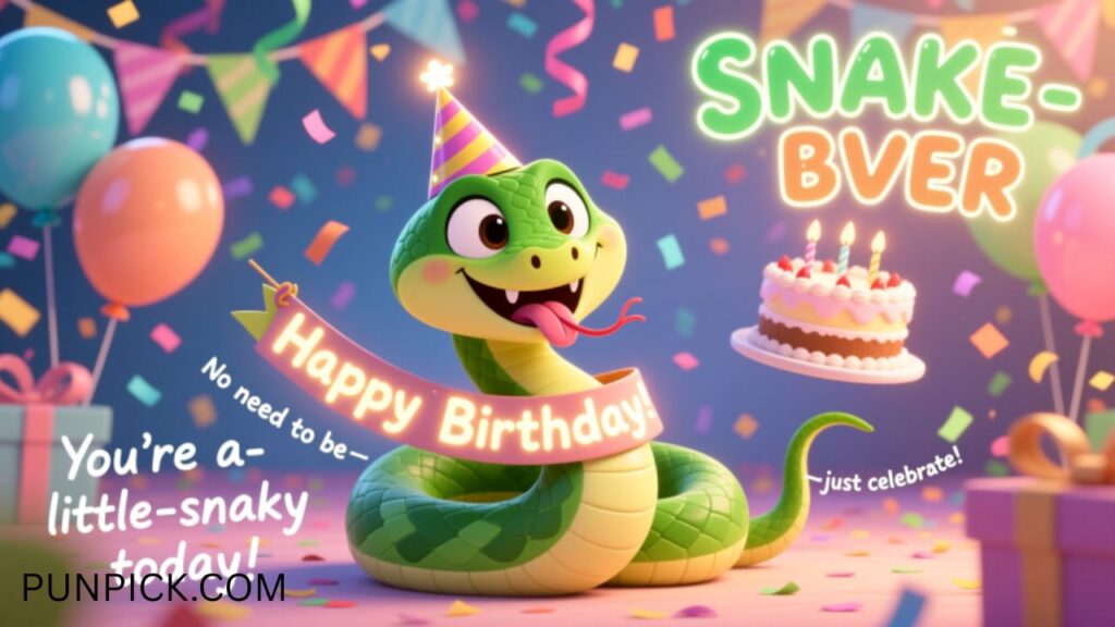 Snake Puns for Birthdays and Parties