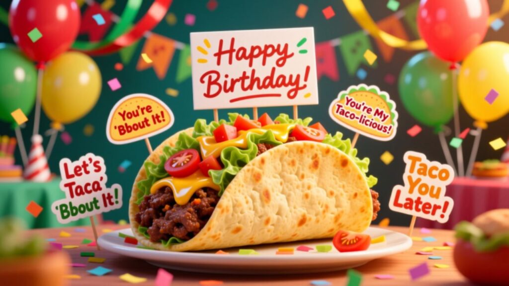 Taco Puns for Birthday