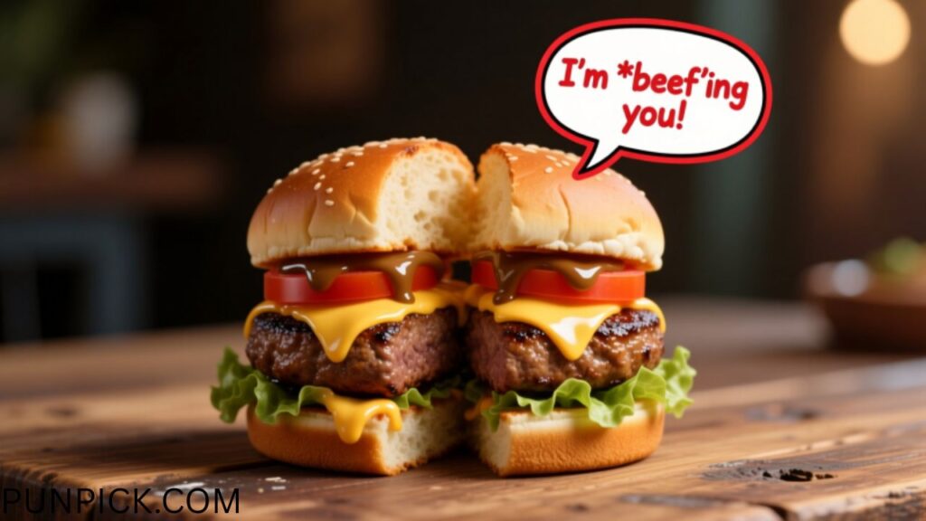 Traditional Beef Burger Puns