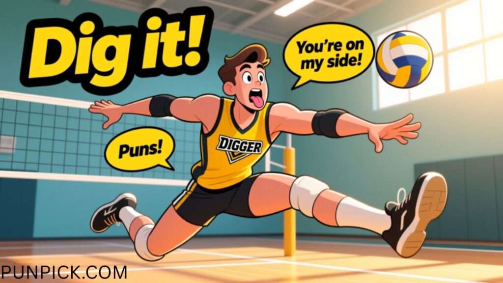 Volleyball Dig Puns