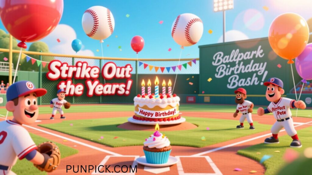 Birthday-Themed Baseball Puns