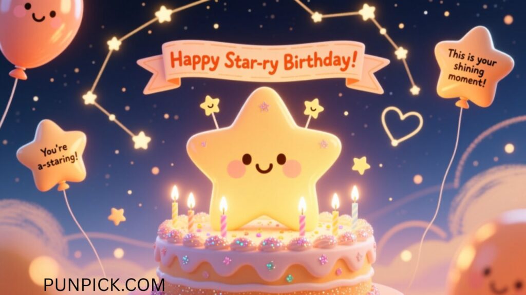 Birthday-Themed Star Puns