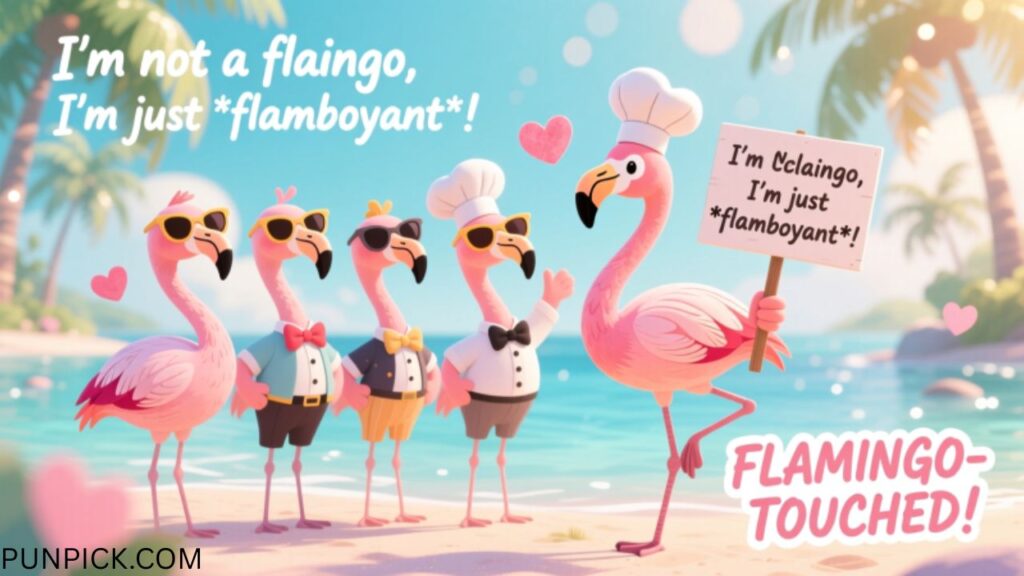 Cute Flamingo Puns