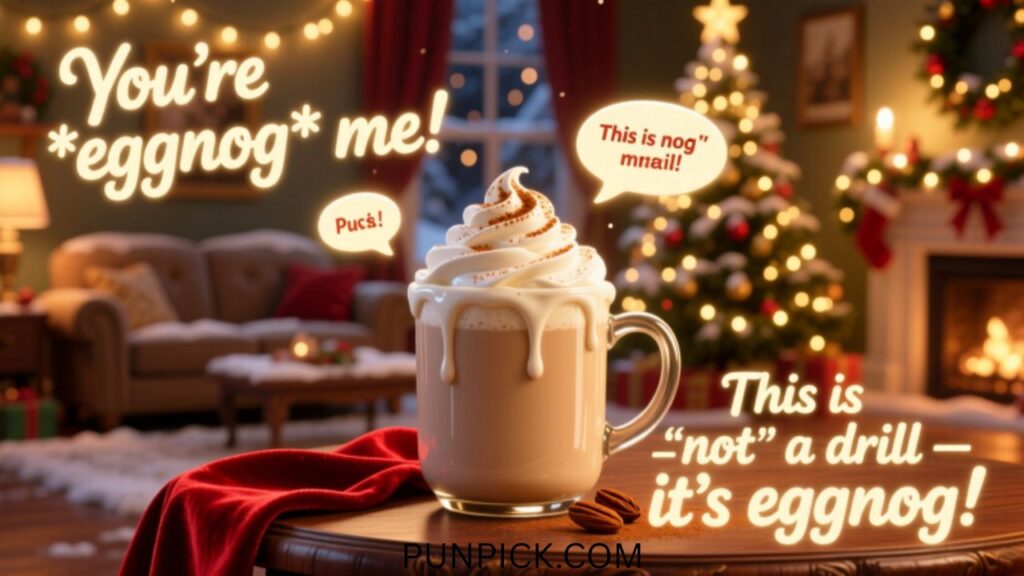 Eggnog Puns