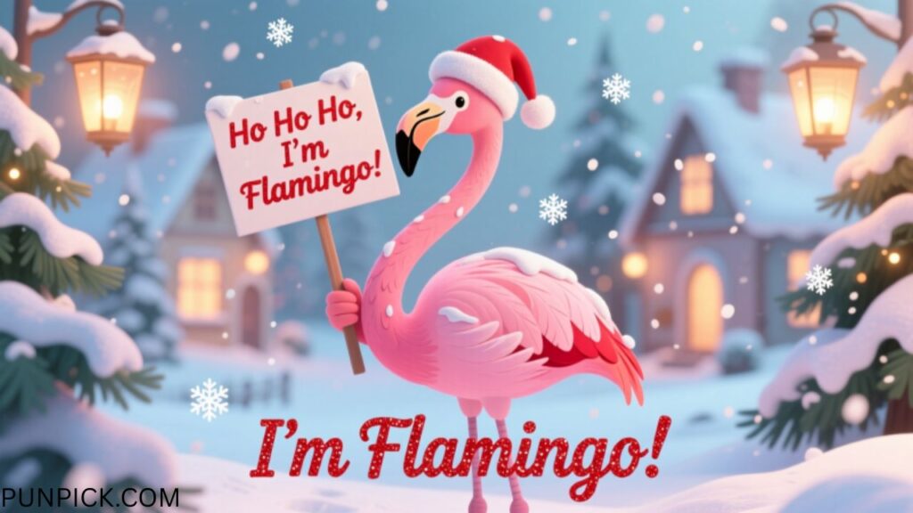 Flamingo Christmas Puns