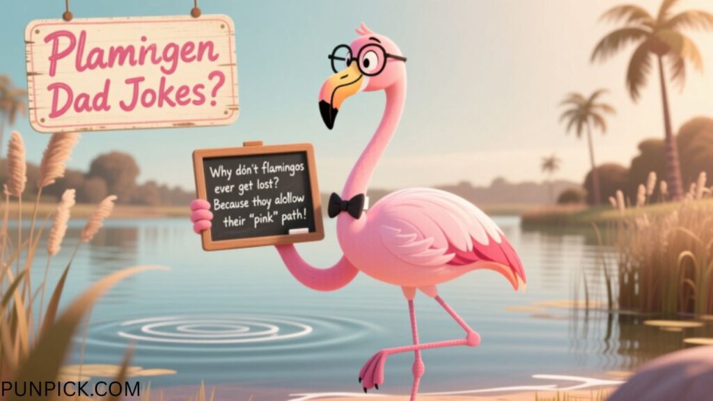 Flamingo Dad Jokes