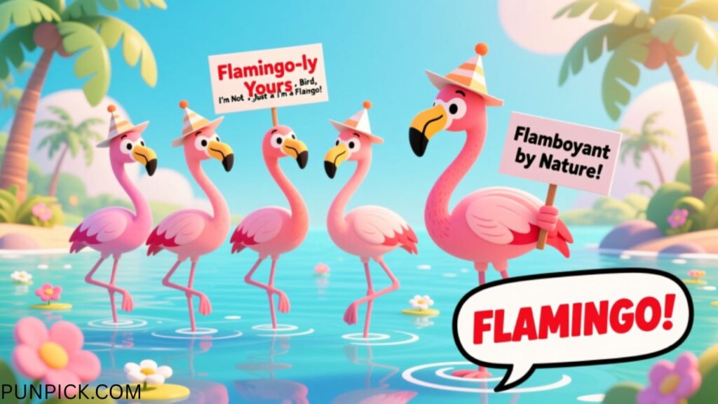 Flamingo Puns for Kids