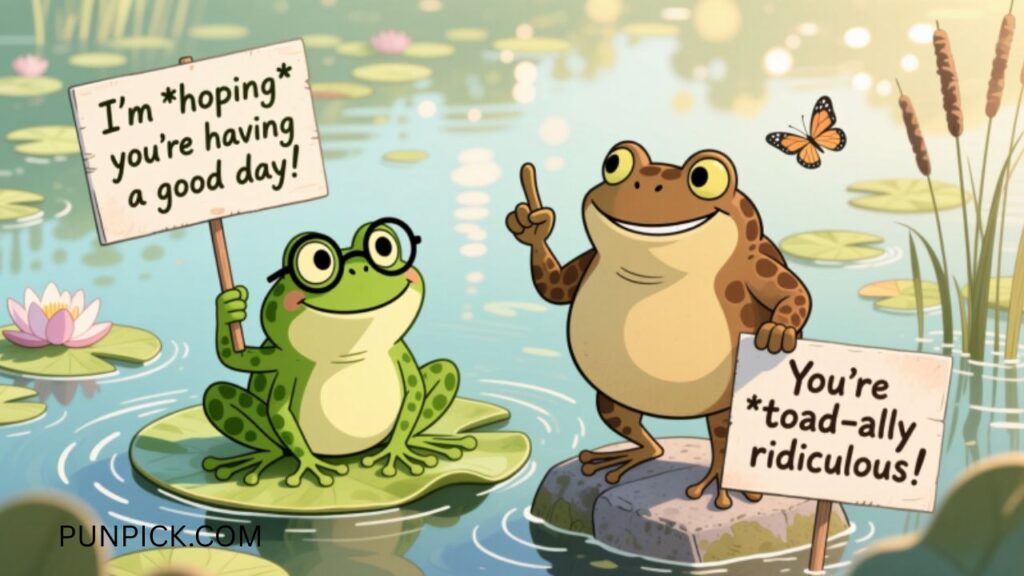Frog and Toad Puns