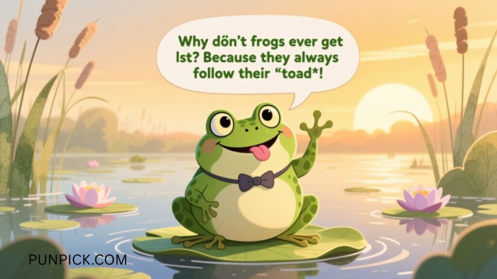 Funny Frog Dad Jokes