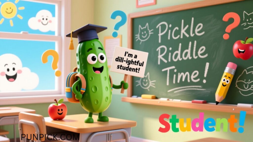 Kid-Friendly Pickle Puns and School Jokes
